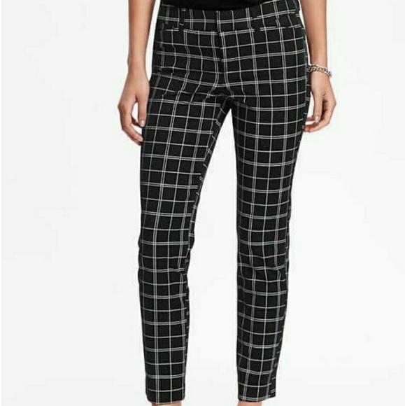 black grid pants